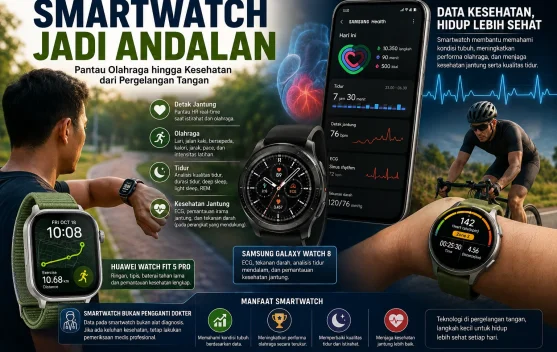 Fitur Pemantauan Kesehatan Smartwatch: Dari Stres hingga Komposisi Tubuh