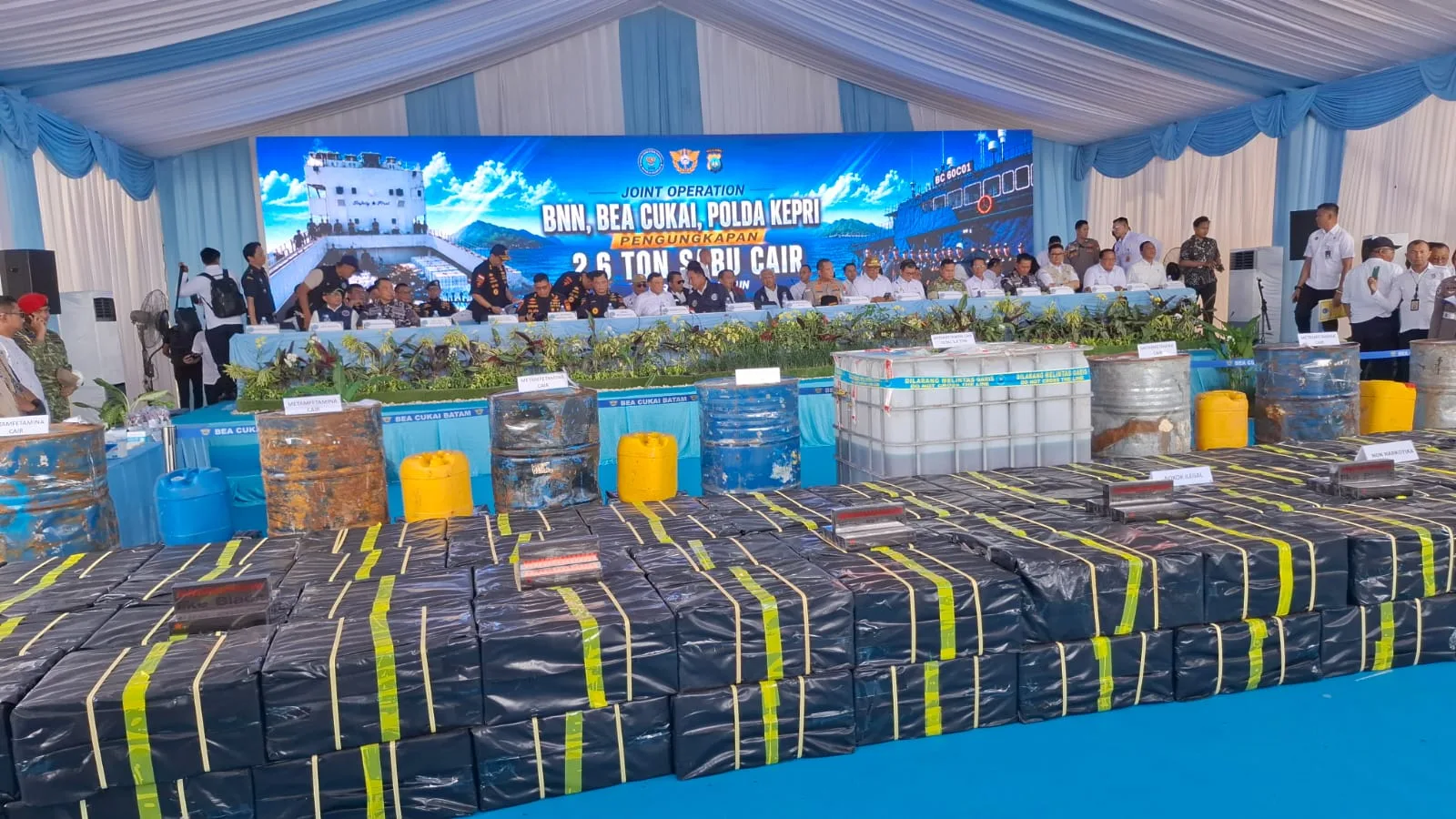 2,6 Ton Sabu Cair di Laut Kepri: Alarm Keras Bagi Keamanan Maritim