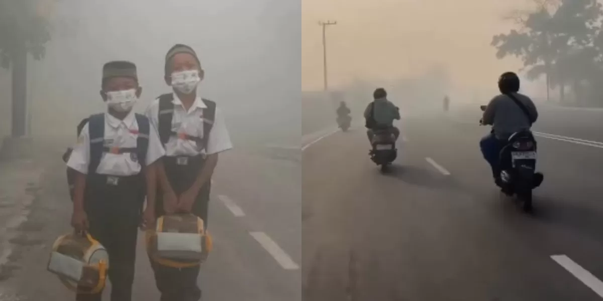 Kabut Asap Mengganggu Pembelajaran Anak dan Kesehatan Psikis