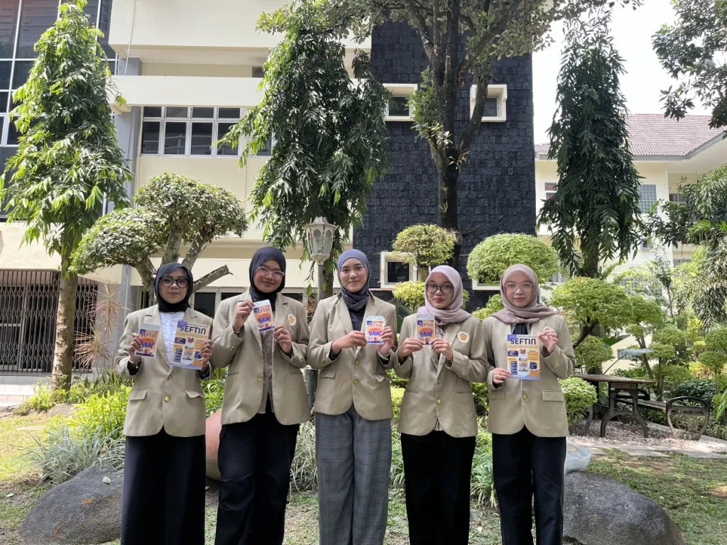 SEFTIN: Stiker Edible Sagu dan Ubi Ungu untuk Deteksi Kesegaran Daging