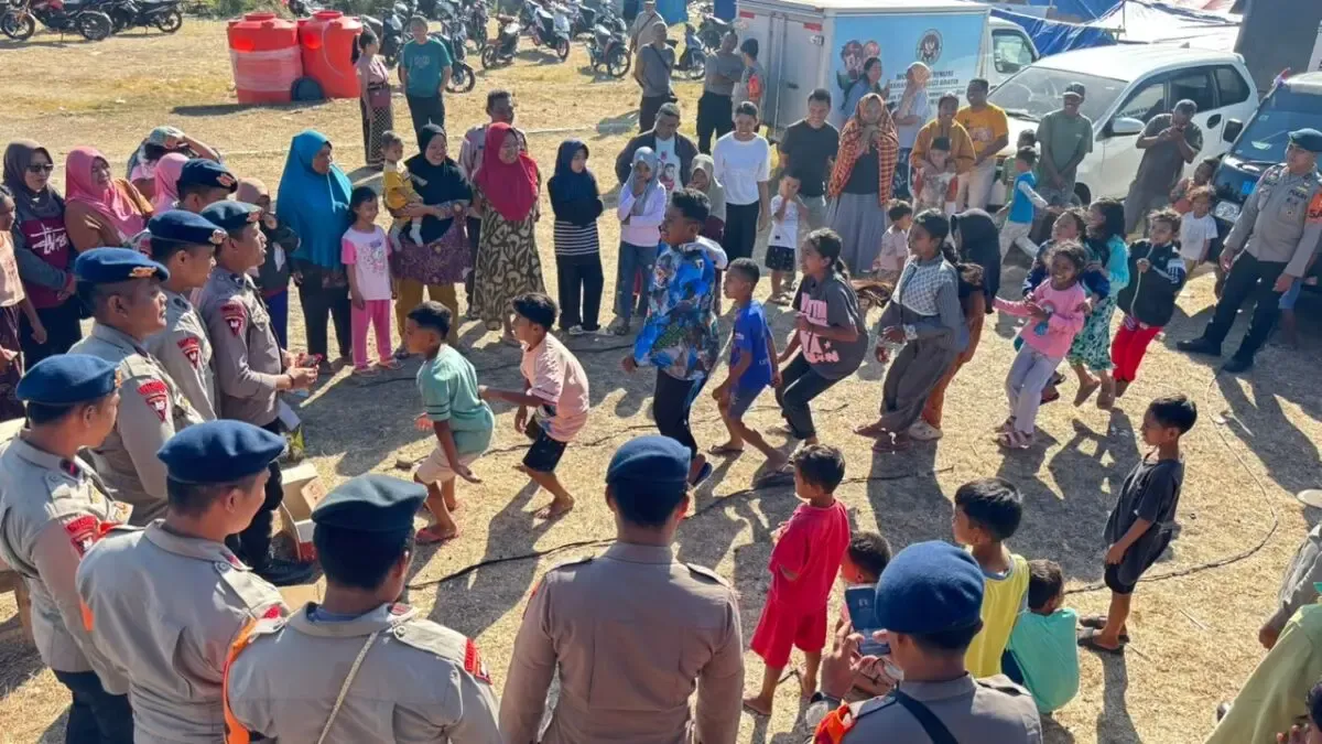 Trauma Healing Gempa: Polri Mulai Menyelamatkan Masa Kecil yang Terkoyak