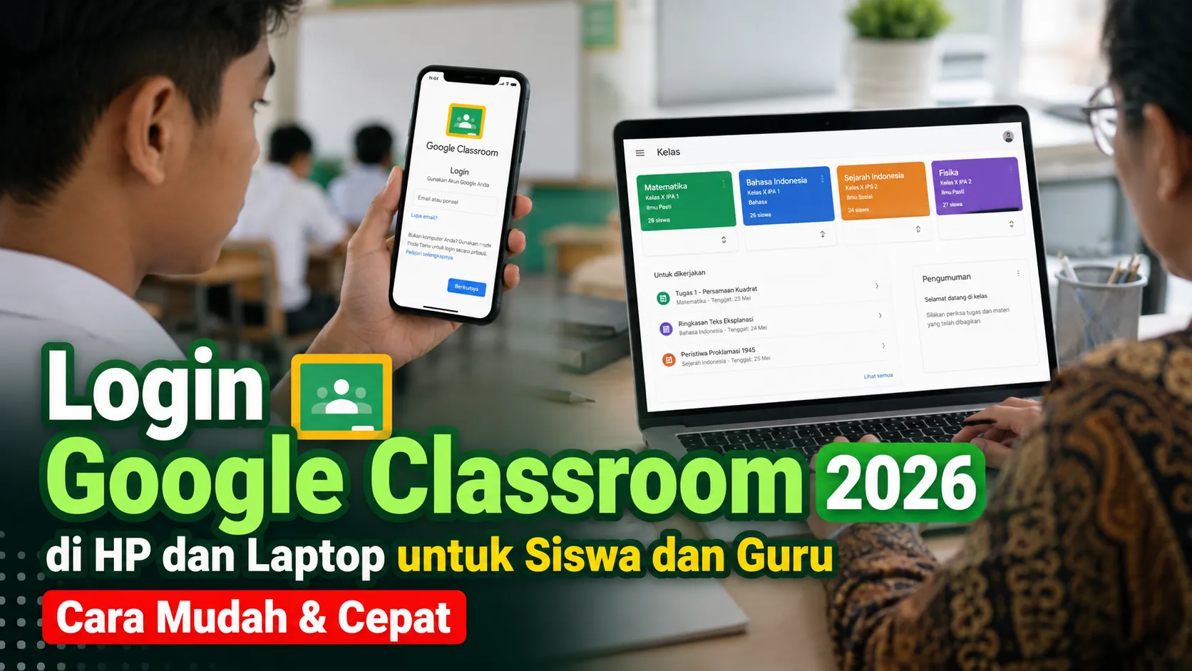 Panduan Lengkap Login Google Classroom untuk Siswa dan Guru