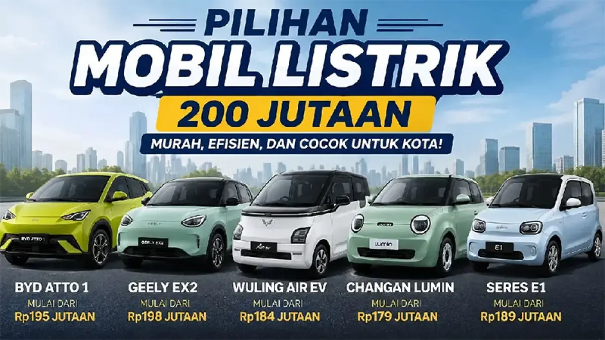 Panduan Mobil Listrik Terjangkau Rp150–400 Juta