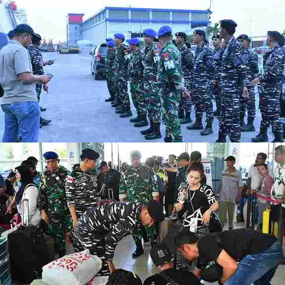 Operasi Gabungan TNI AL dan Aparat Sipil Kunci Jalur Penyelundupan di Pelabuhan Strategis