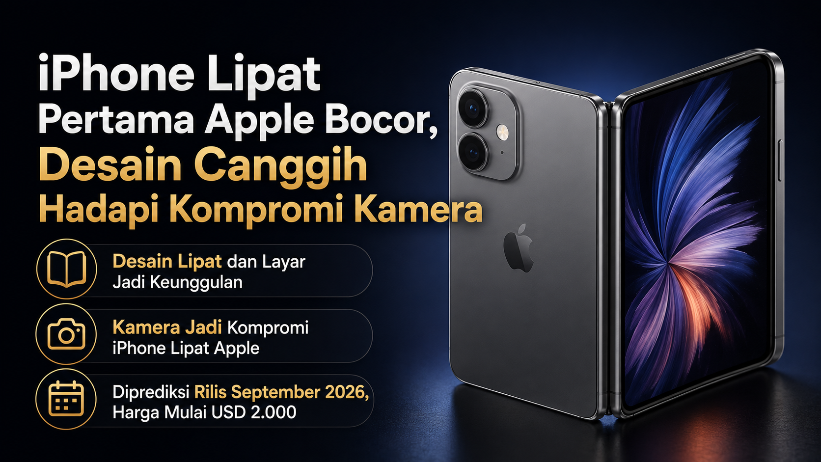 iPhone Ultra Lipat: Engsel Memukau, Kamera Mengkhawatirkan