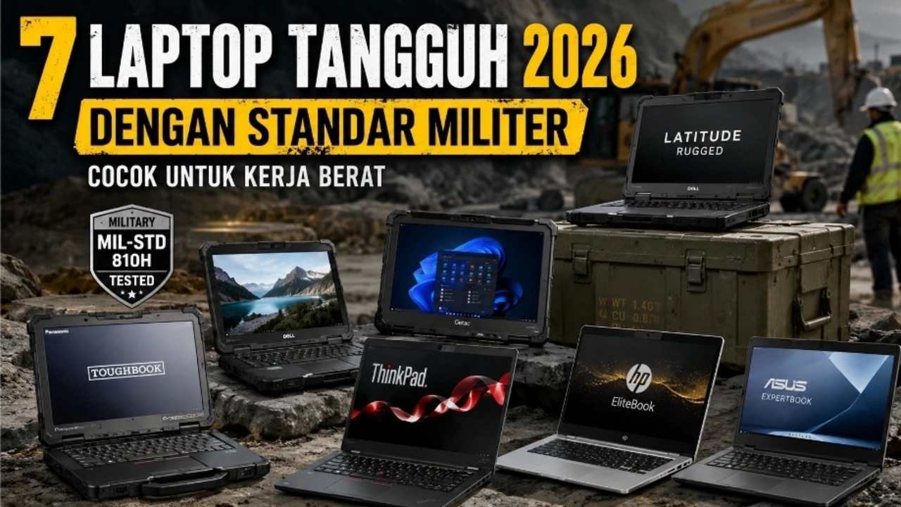 7 Laptop Standar Militer Terbaik untuk Kerja Berat