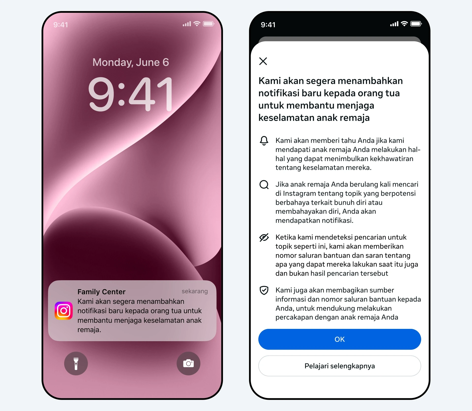 Instagram Kirim Peringatan ke Orang Tua Saat Remaja Cari Konten Berbahaya