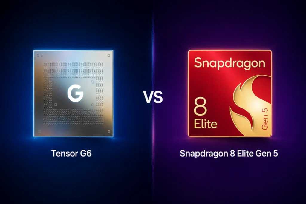 Tensor G6 vs Snapdragon 8 Elite Gen 5 untuk Gaming Mobile