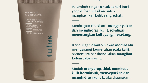 Moisturizer Gel Probiotik Terjangkau untuk Kulit Berjerawat