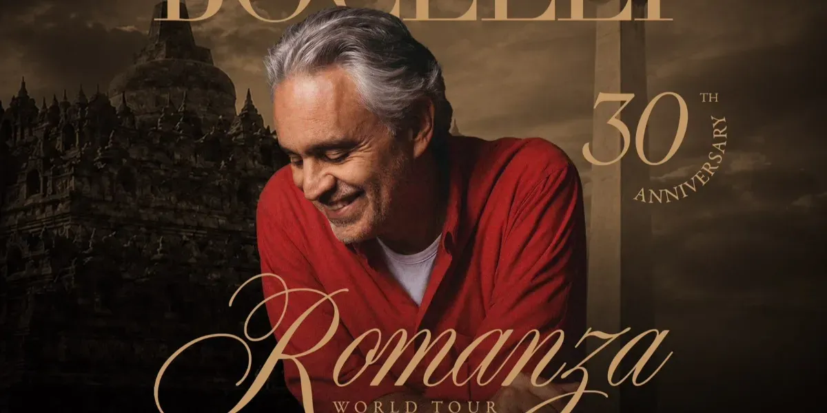 Konser Andrea Bocelli di Borobudur Diabadikan dalam Film dan Tayangan Digital