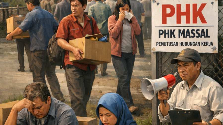 Gelombang PHK 43 Ribu Buruh Dan Krisis Penyerapan Tenaga Kerja
