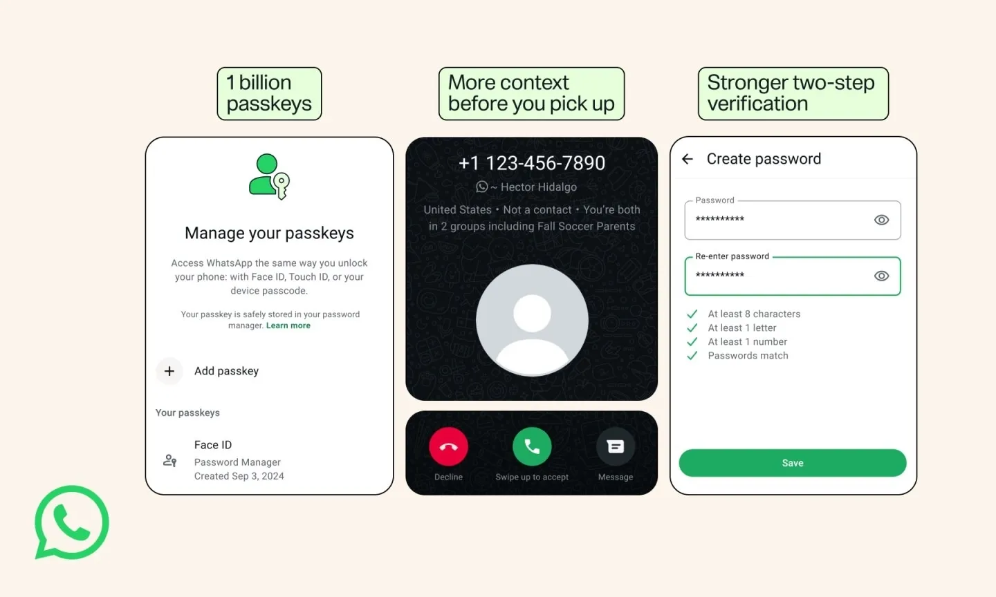 Keamanan WhatsApp Naik Kelas: Passkey dan Info Nomor Tak Dikenal