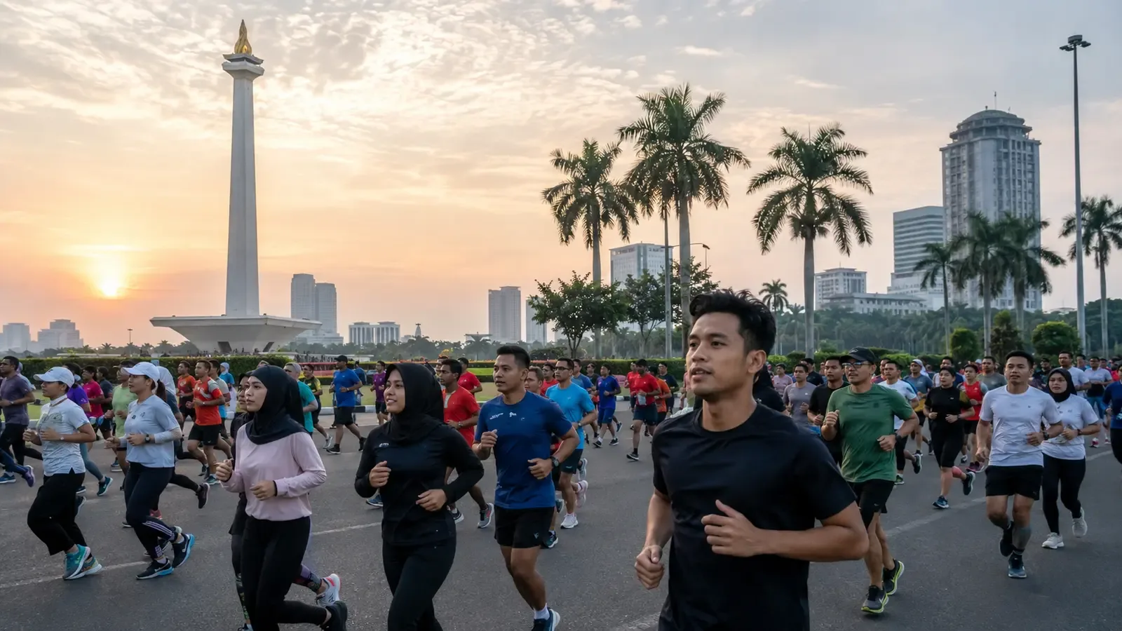 Merdeka Run Jakarta: Panduan Rute 8 Km, Penutupan Jalan, dan Transjakarta Gratis