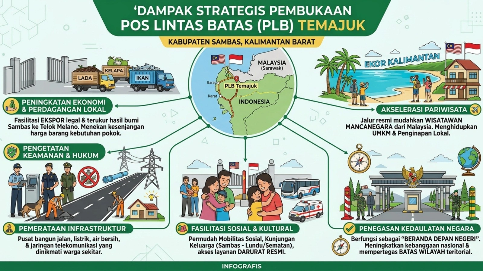 Dari Terisolasi ke Beranda Terdepan: Lompatan Ekonomi dari Pos Lintas Batas