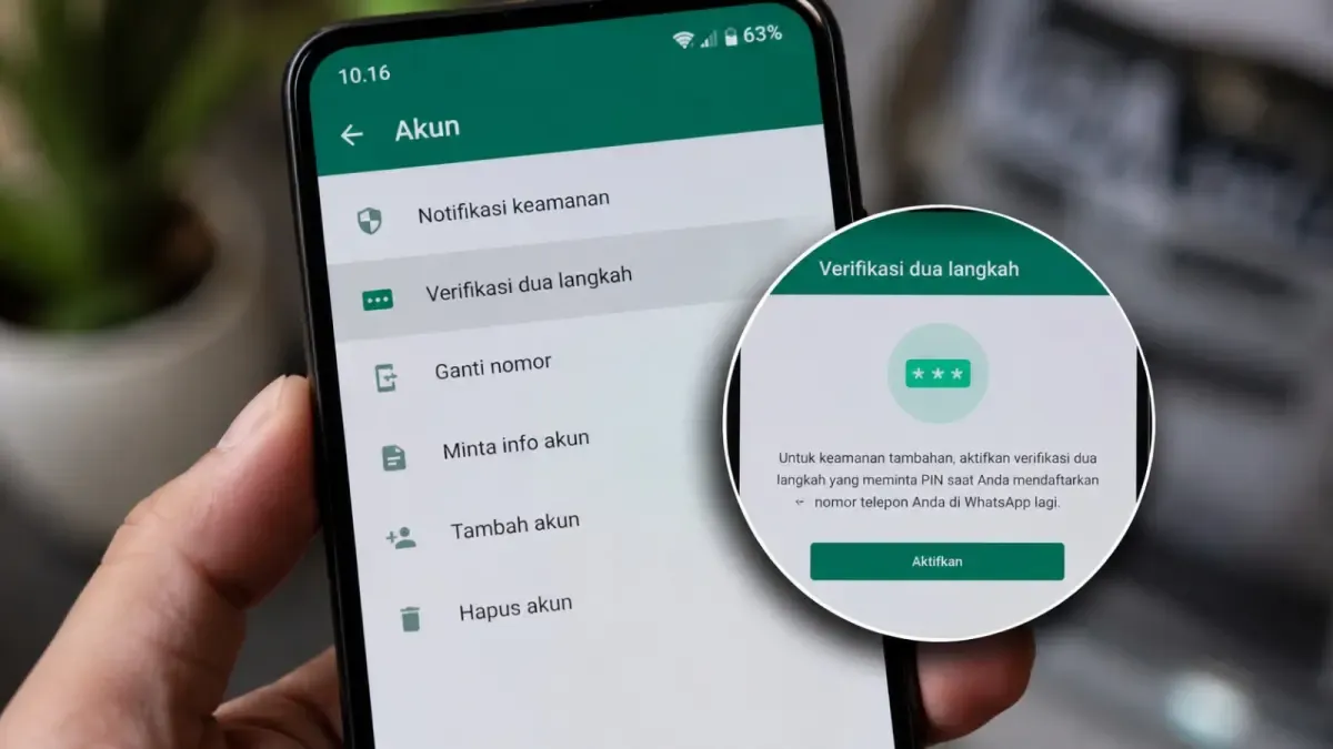 WhatsApp Ganti PIN 6 Digit dengan Password Kuat