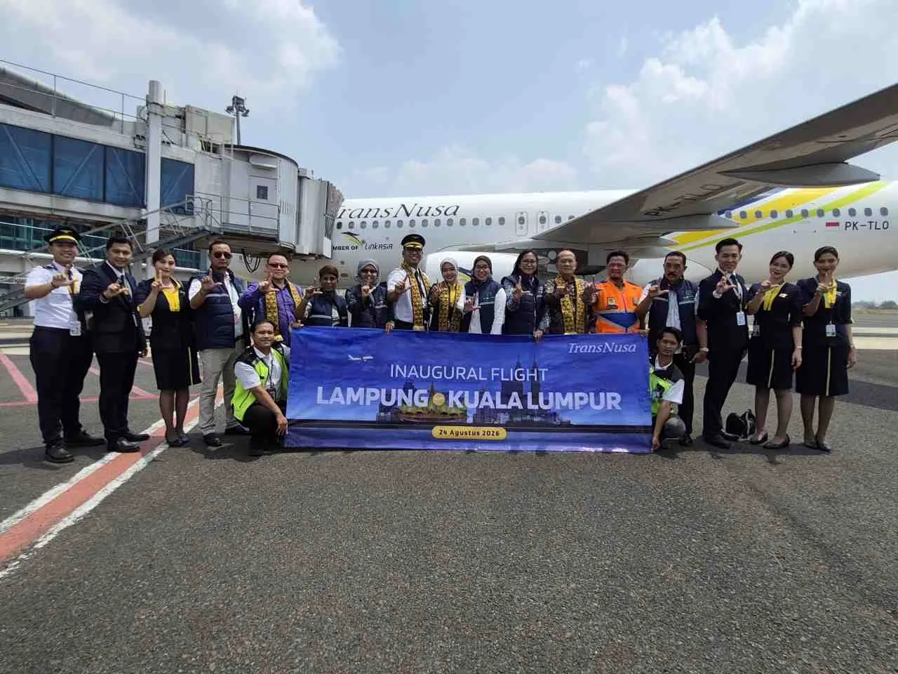 Maskapai TransNusa Perluas Rute Langsung Lampung–Kuala Lumpur