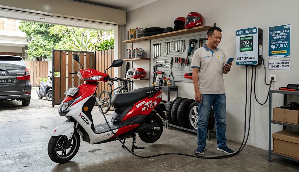 5 Motor Listrik Subsidi Fast Charging Terbaik untuk Pengisian Kilat