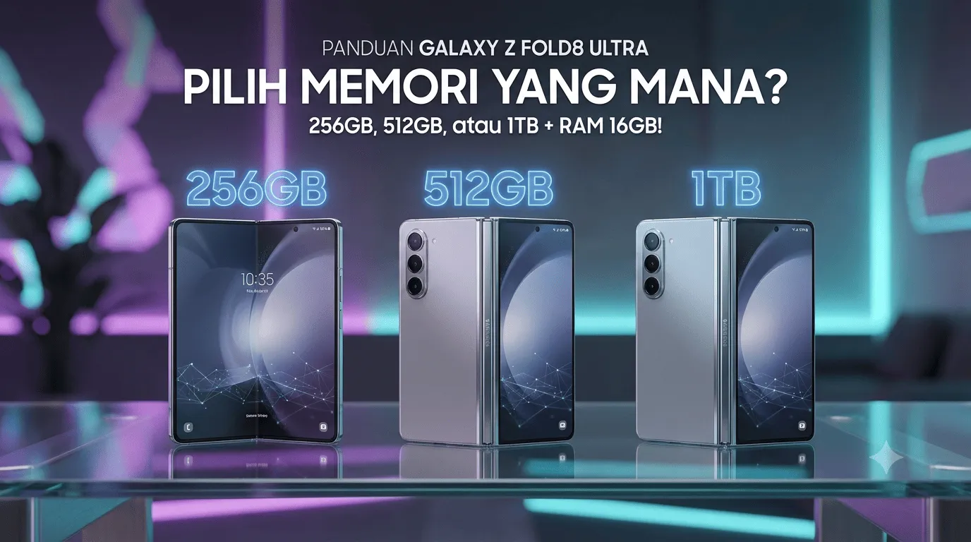 Panduan Memilih Kapasitas Penyimpanan Galaxy Z Fold8 Ultra