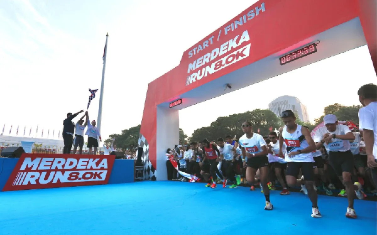 12.000 Pelari Ramaikan Merdeka Run di Istana Merdeka