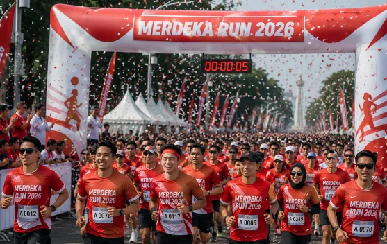 12.000 Pelari Rayakan Kemerdekaan Lewat Merdeka Run