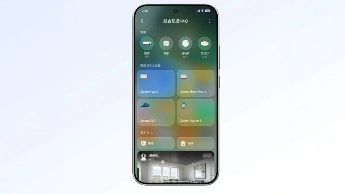 HyperOS 4 Device Hub: Antarmuka Kartu untuk Rumah Pintar dan EV