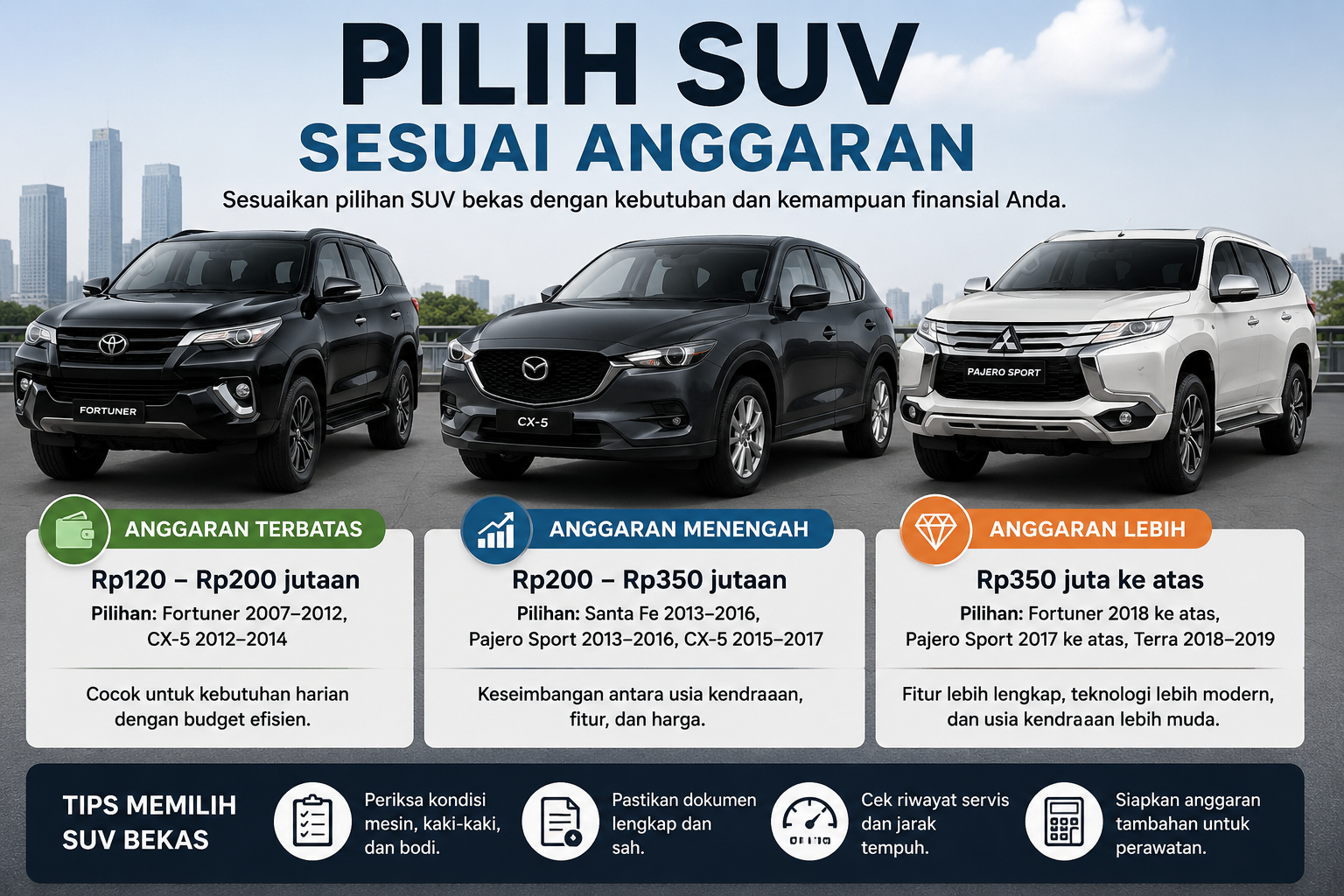 Panduan Lengkap Membeli Toyota Fortuner Bekas