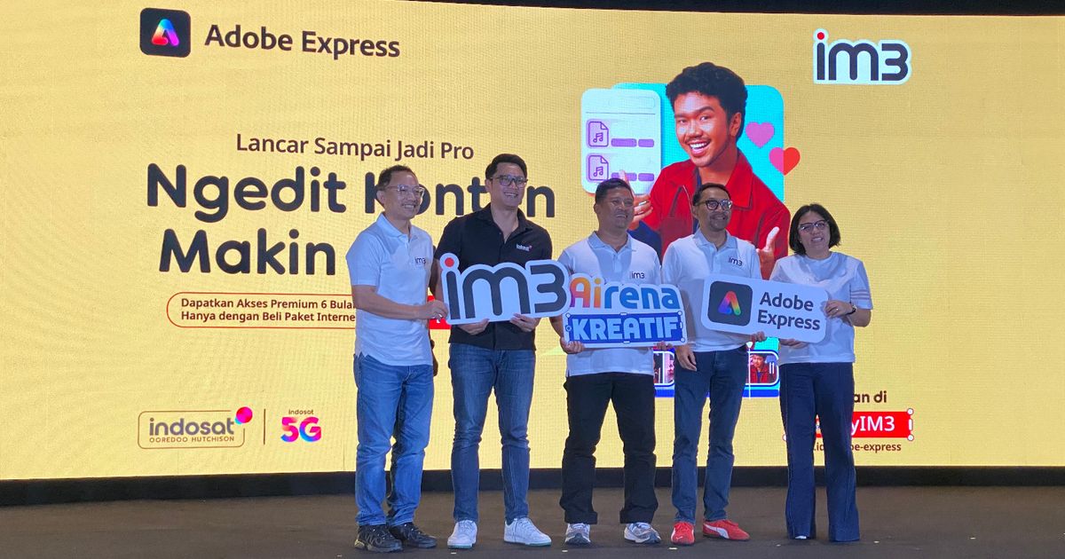 Indosat dan Adobe Express: Gratis Premium, Serius Monetisasi Kreator