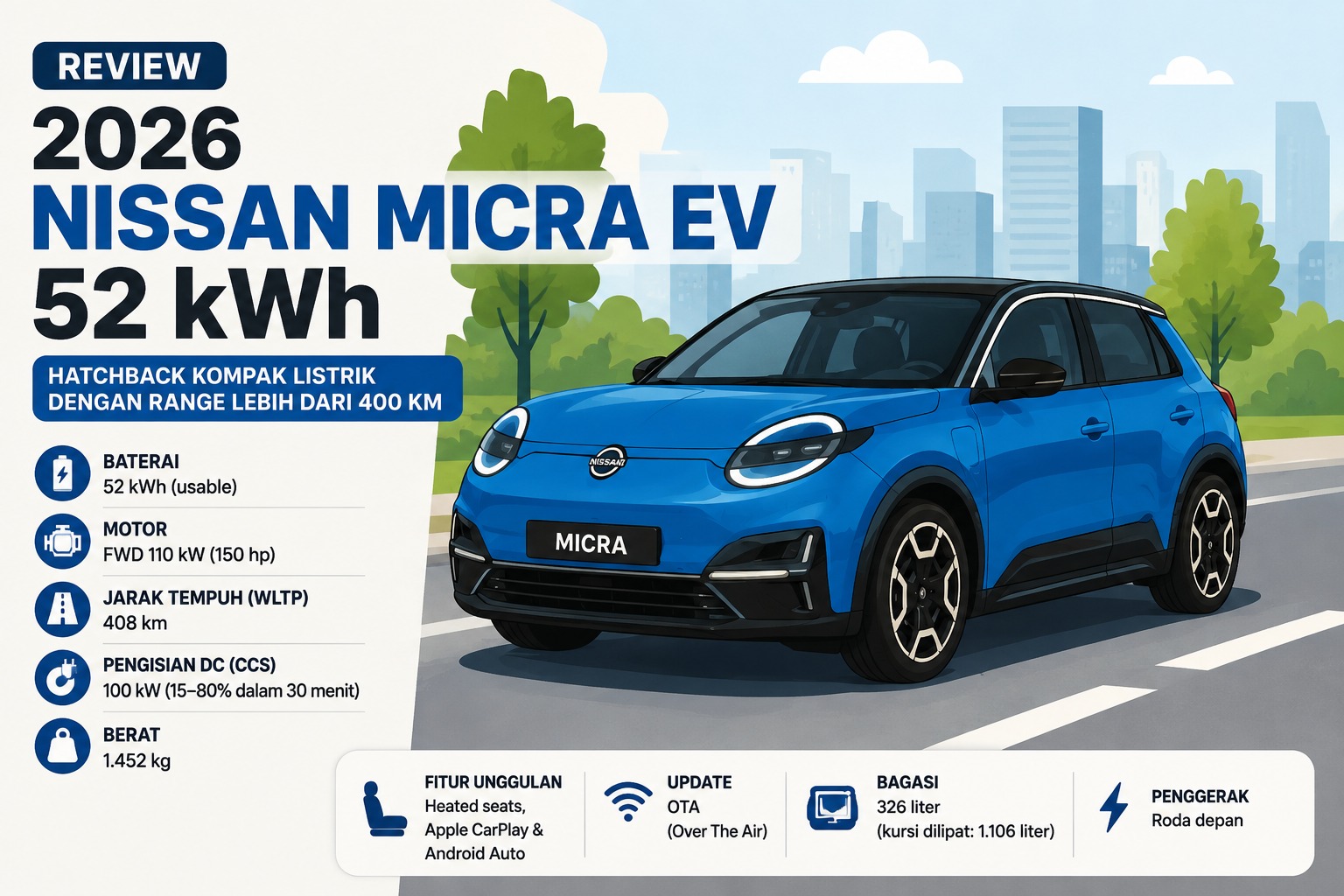 Nissan Micra EV vs Lepas E4 EV: Mana Mobil Listrik Kompak Paling Masuk Akal?
