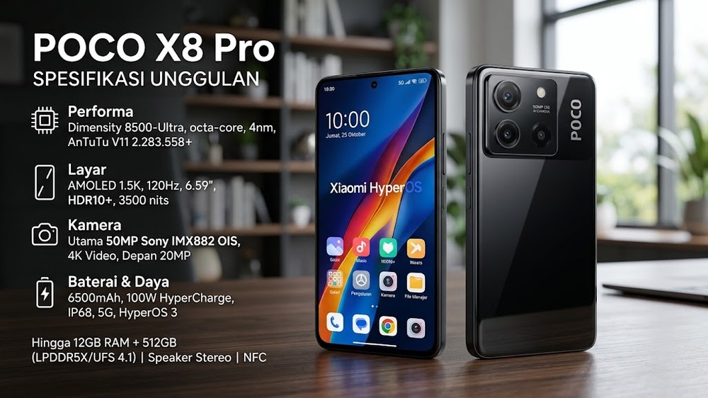 POCO X8 Pro Max: Flagship Killer Budget dengan Dimensity 9500s