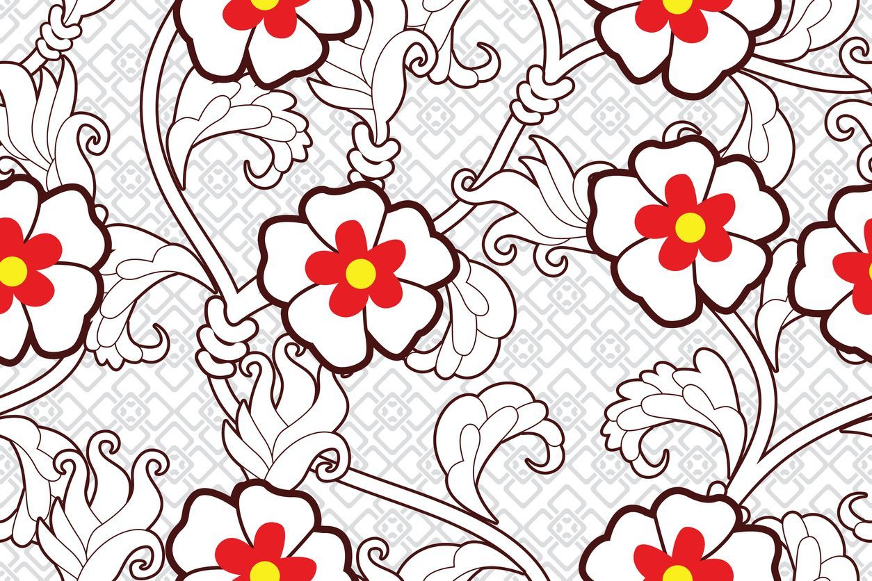 9 Desain Batik Mudah untuk Lomba Mewarnai Anak SD