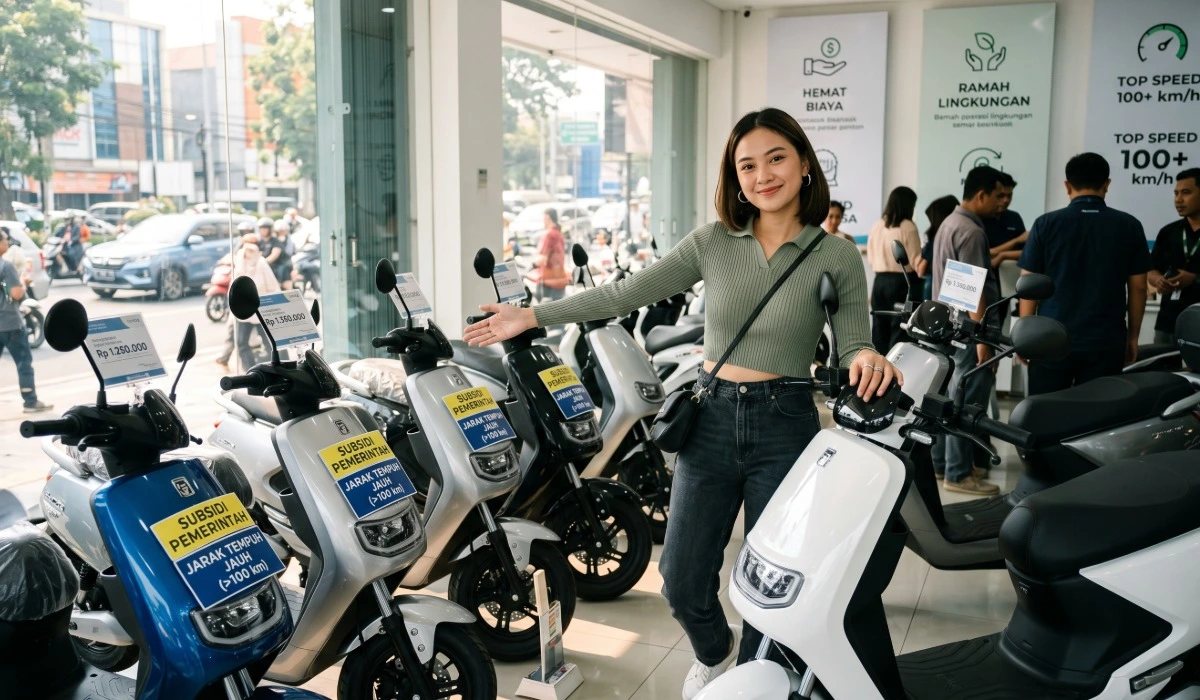 Motor Listrik Subsidi Terbaik: Jarak Tempuh hingga 130 km