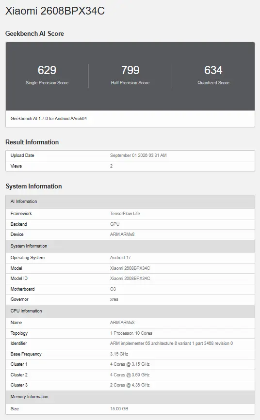 Xiaomi 18 Fold dengan Chipset Xring O3: Lipat Flagship Paling Ambisius