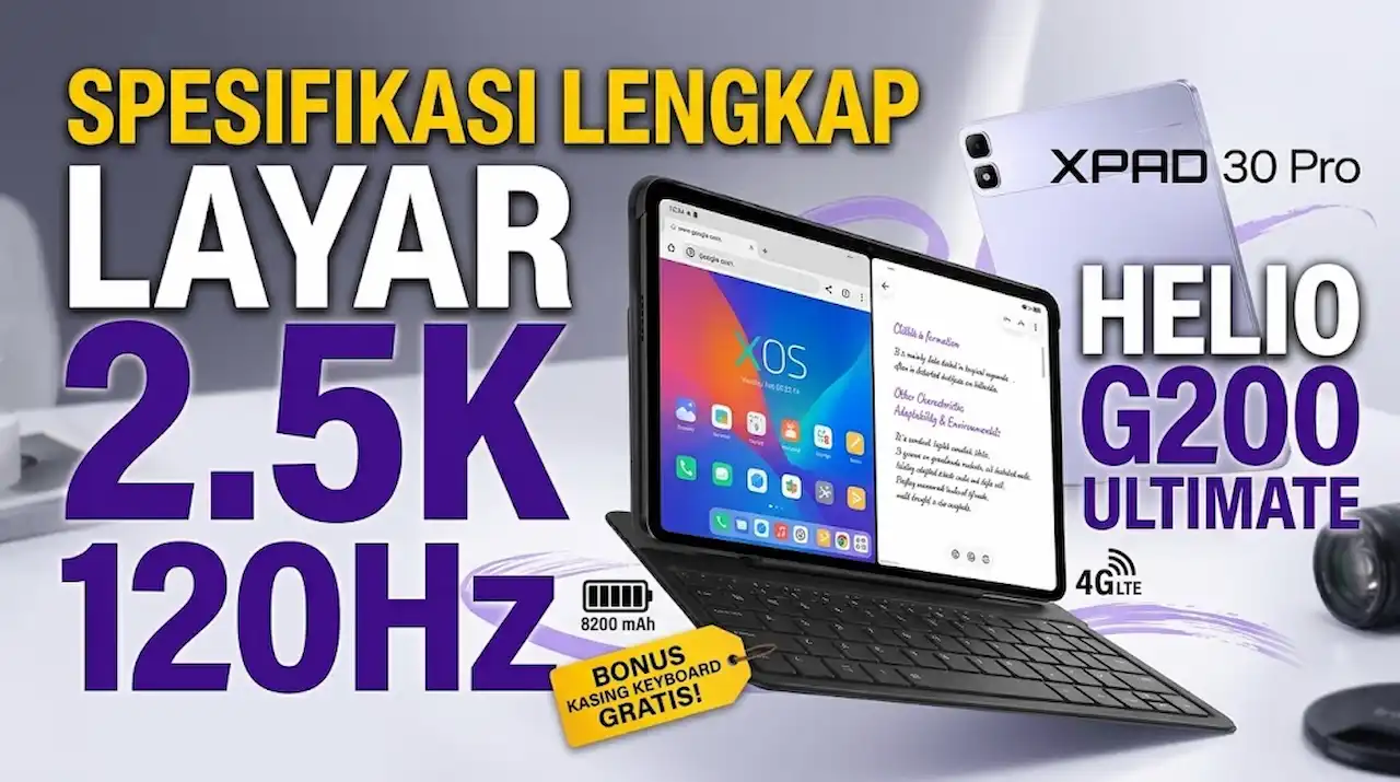 Infinix XPAD 30 Pro: Tablet 11 Inci 2.5K untuk Pelajar dan Profesional Muda