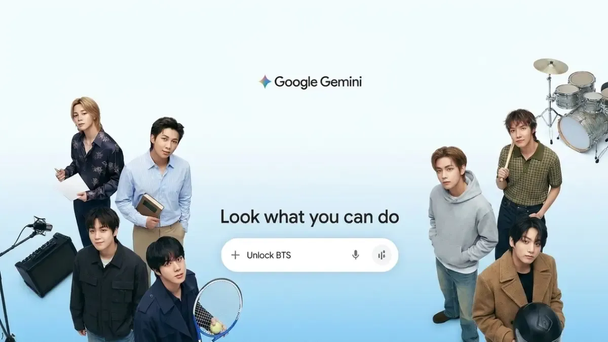 4 Fitur Interaktif Google Gemini x BTS: Dari Belajar Bahasa Korea hingga Tebak Lagu