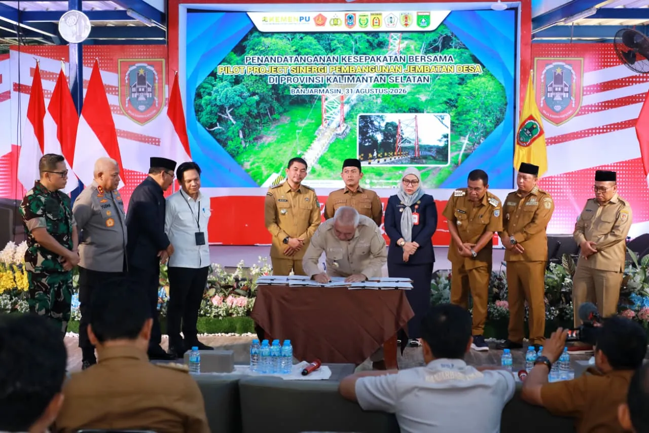 Kolaborasi Pusat-Daerah-TNI-Polri Percepat Jembatan Desa