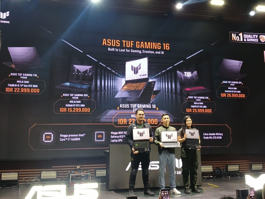 ASUS TUF Gaming 16 FX610 Resmi Hadir dengan RTX 50 Series dan Standar Militer