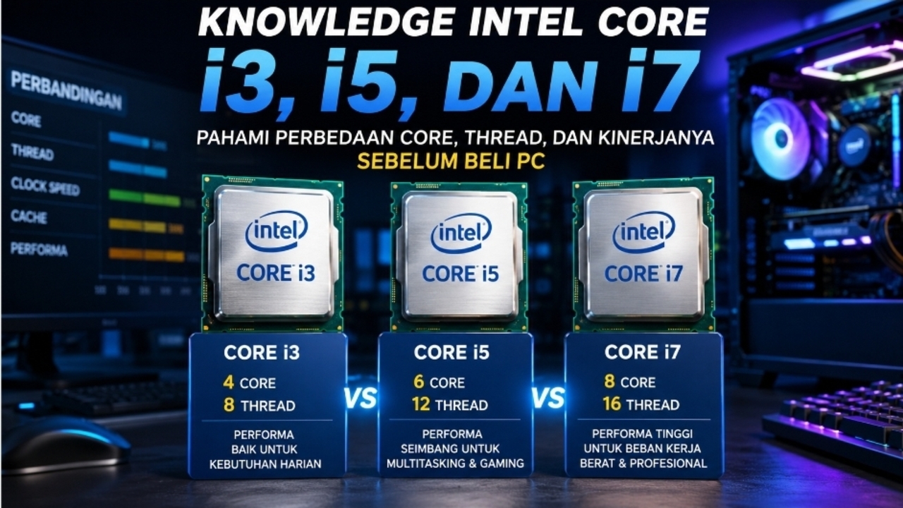 Panduan Lengkap Memilih Prosesor Intel Core i3 i5 i7 untuk Builder
