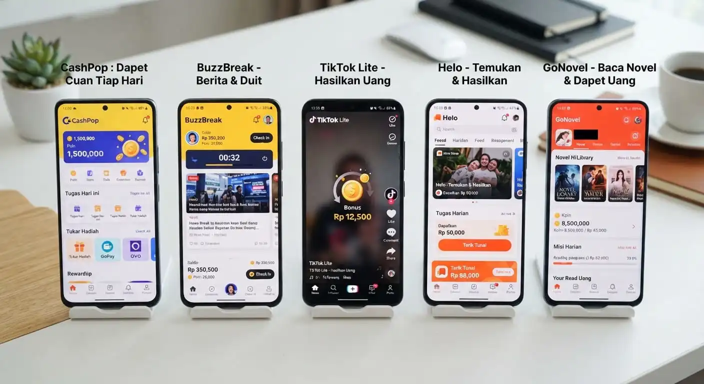 5 Aplikasi Penghasil Uang Terpopuler: Dari Game Mining hingga Nonton Iklan