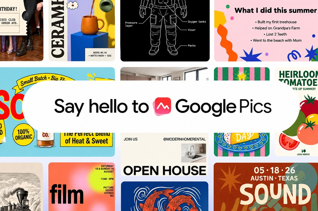 Google Pics: Poster dan Konten Media Sosial Hanya dengan Perintah Teks