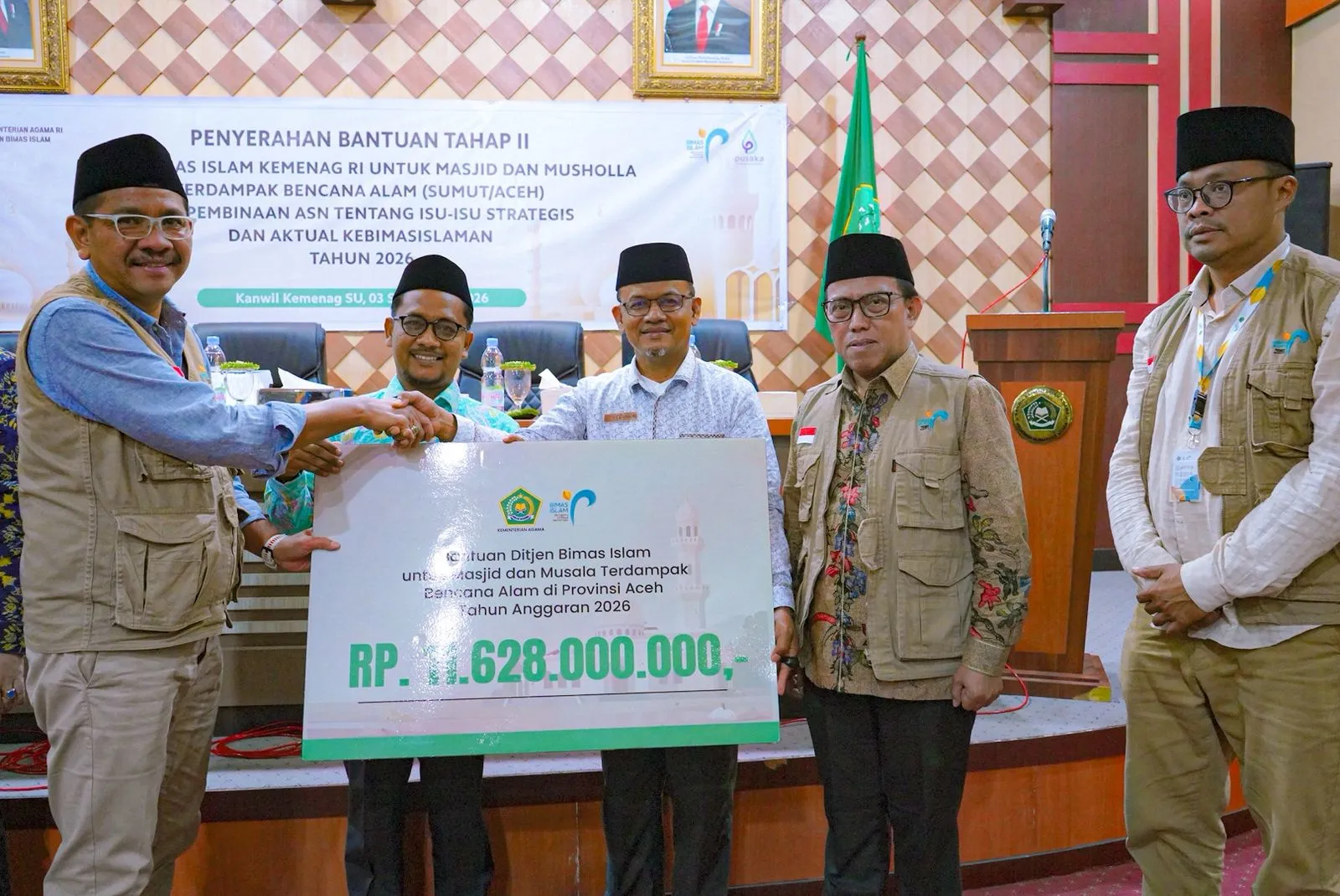 Rp11,6 Miliar untuk Pemulihan 306 Masjid dan Musala