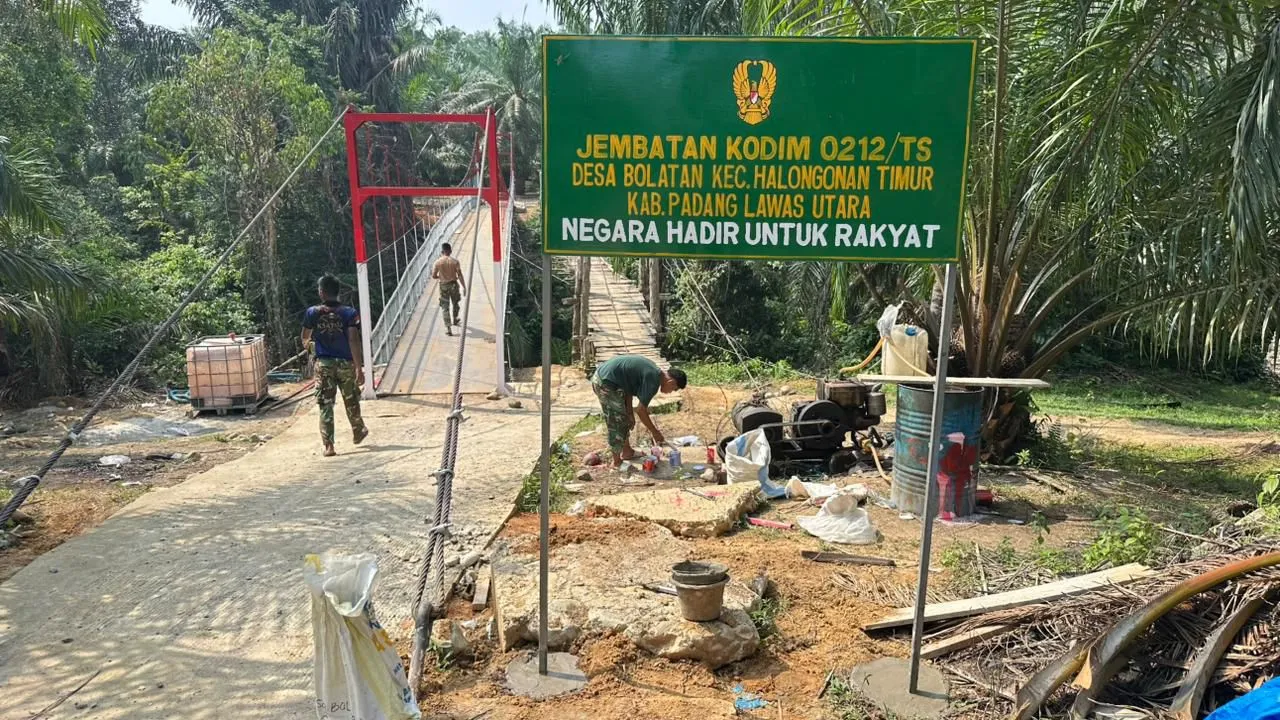 Tiga Jembatan Gantung di Sumatera Utara Masuk Tahap Akhir