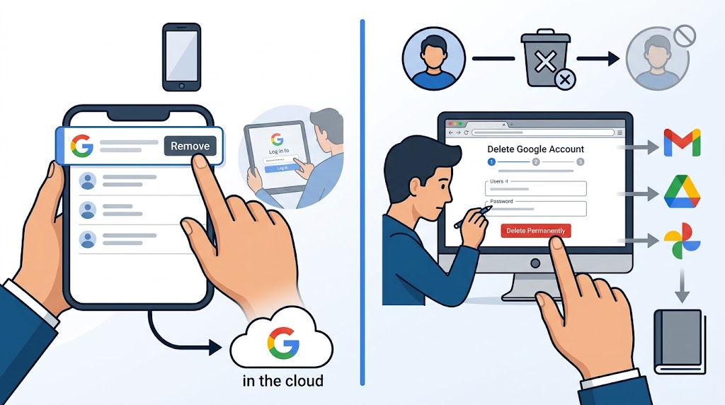 Panduan Hapus Akun Google di Android: Sementara vs Permanen