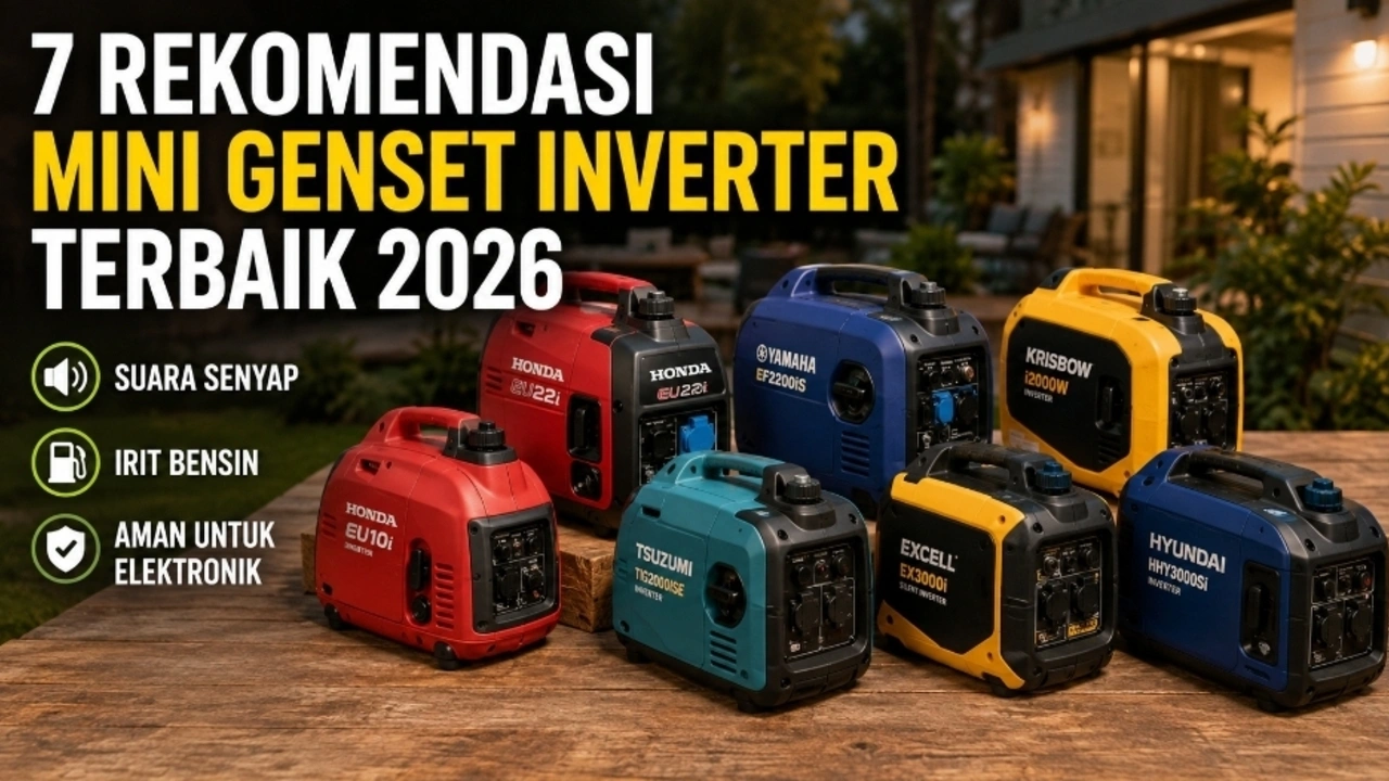 7 Mini Genset Inverter Terbaik untuk Rumah: Hemat Bensin dan Minim Kebisingan