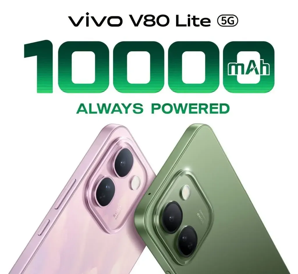 Vivo V80 Lite 5G: Baterai 10.000 mAh dan Layar 120Hz di Kelas Menengah