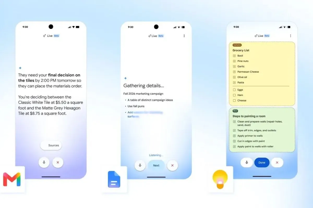 Bicara Langsung dengan AI di Email dan Dokumen: Panduan Gemini Live