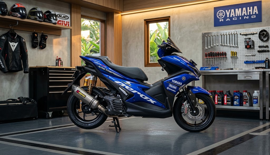 Honda Vario Evo 160 vs Yamaha Aerox Alpha Turbo: Mana Skutik Sporty 150cc Paling Menggoda?