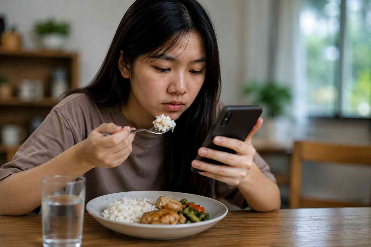 Makan Sambil Layar Bikin Porsi Kebablasan: Saatnya Mindful Eating Digital