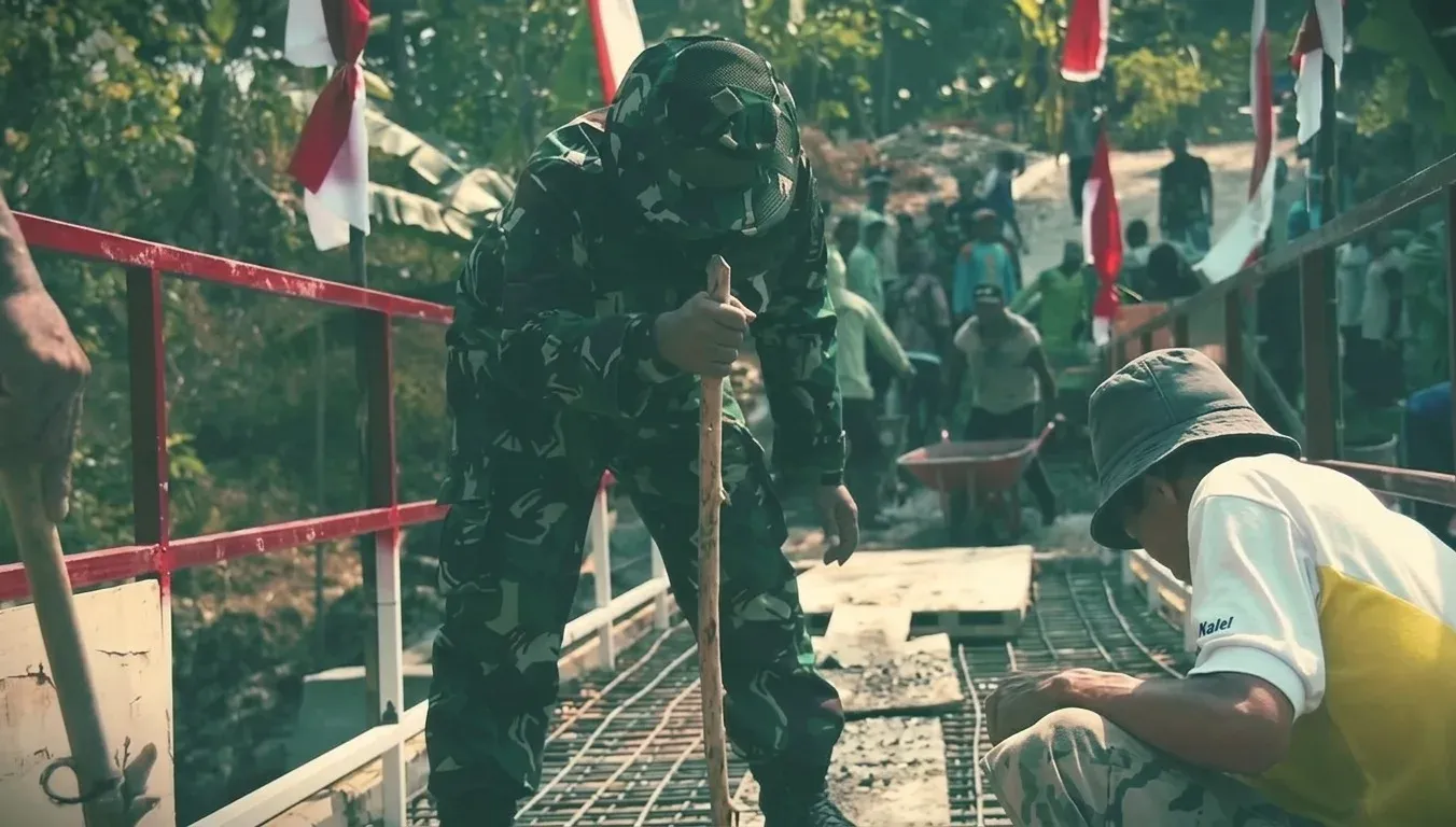 Jembatan Garuda TNI: Strategi Sunyi Mengubah Mobilitas Warga Desa