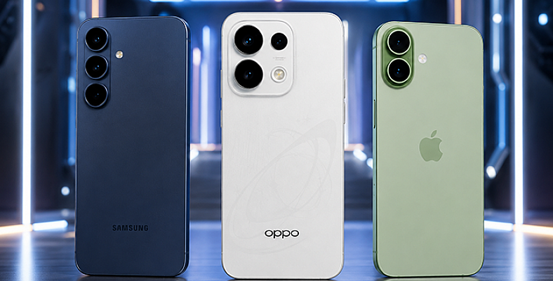 OPPO Reno16 Pro 5G vs Galaxy S24 Ultra vs iPhone 15 Pro Max