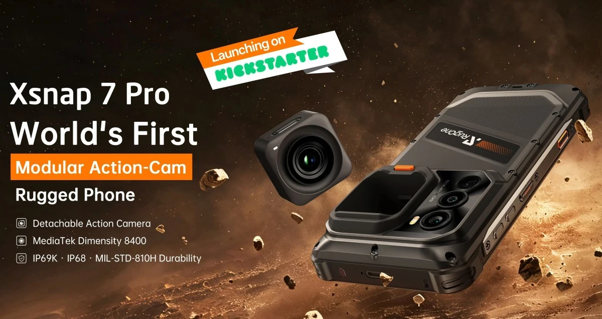 RugOne Xsnap 7 Pro: Ponsel Rugged Kamera Lepas untuk Petualang